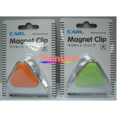 CARL 大磁石夾 MC-57(大)(橙/綠色) {每個計}