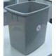 無蓋垃圾桶(黑/灰色) 8.5"X11X11.5" {每個計}