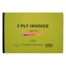 3 PLY INVOICE 三聯發票 NO.1753 {每本計}